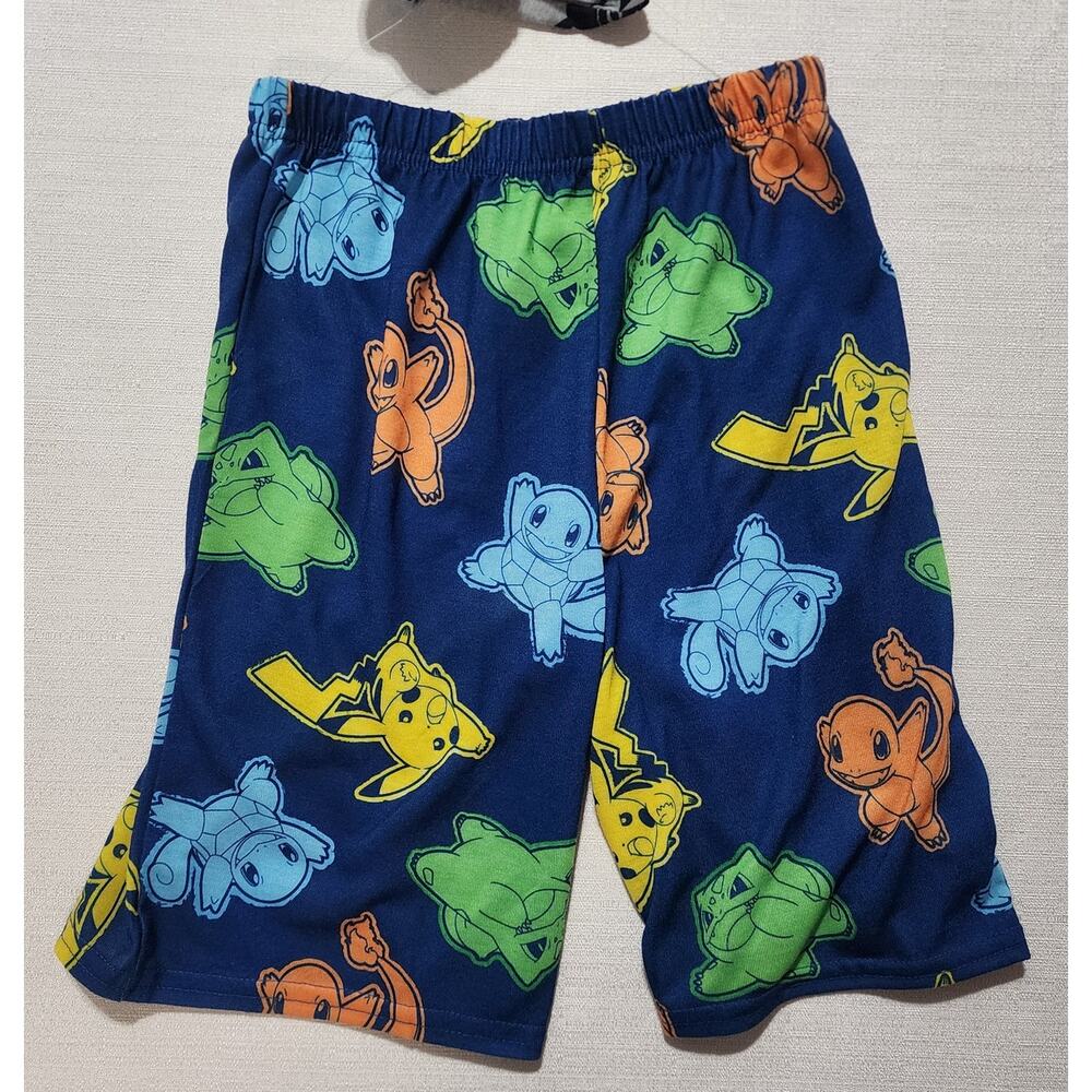 Pokémon two pair pajamas shorts kids small 6/7
